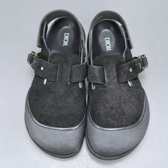 DIOR AND BIRKENSTOCK Tokyo mules in black nubuck leather